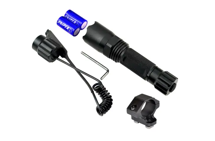 Sniper Grunt Tactical LED Flashlight w/ Remote Switch — 2 models - view 2